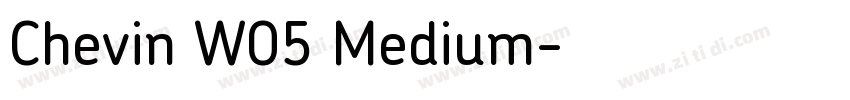 Chevin W05 Medium字体转换